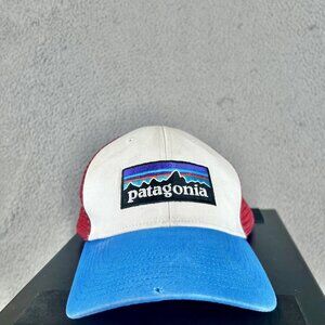 Patagonia P6 Logo Snapback Trucker Hat Rare Discontinued Colors P-6‎ Vintage